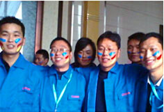 超前涂料90同學(xué)會(huì)現(xiàn)場(chǎng)！河南真石漆知名品牌